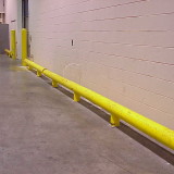 Yellow one-line standard guardrail