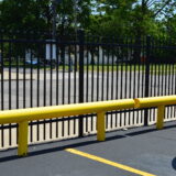 One line heavy-duty guardrail - fence parking area