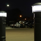 Hardwired Lighted Bollard Cover in black