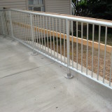 Aluminum handrail with picket infill