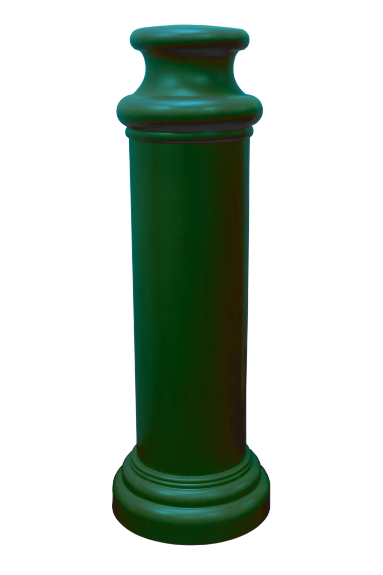 Forest Green Pawn Decorative Bollard Cover
