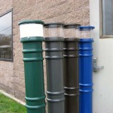 Multiple color options of UV Lighted Bollard Covers