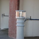 UV Lighted Bollard Cover with clear lens