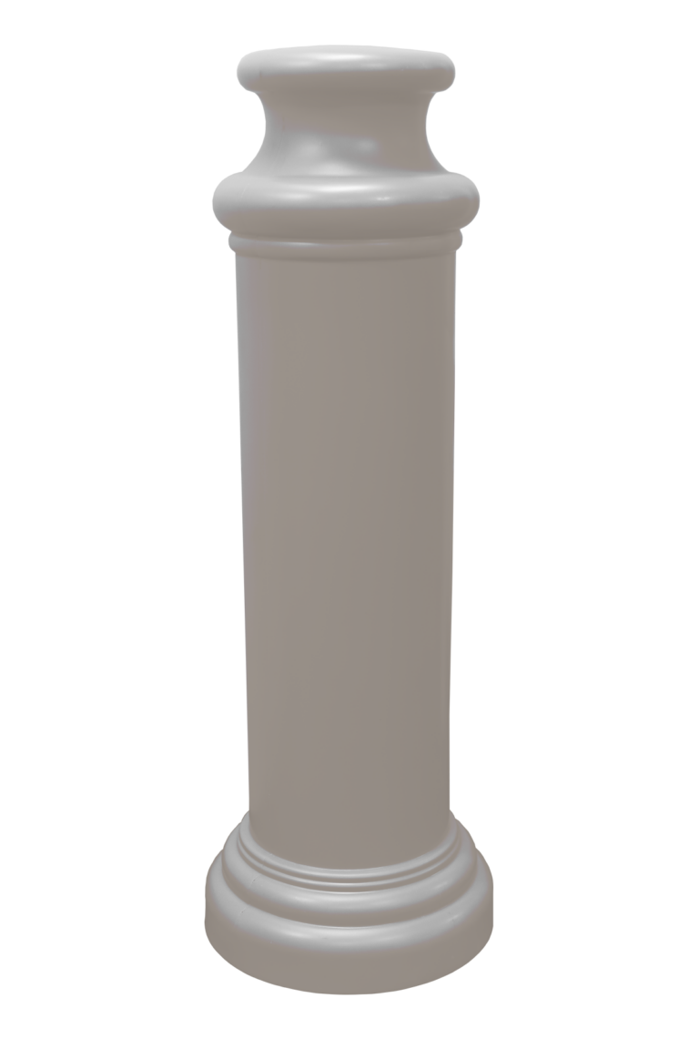 Light Gray Pawn Decorative Bollard Cover