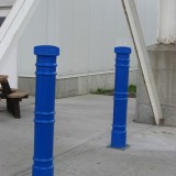 Metro Decorative Bollard Covers in blue