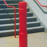 Architectural Bollard Cover in red