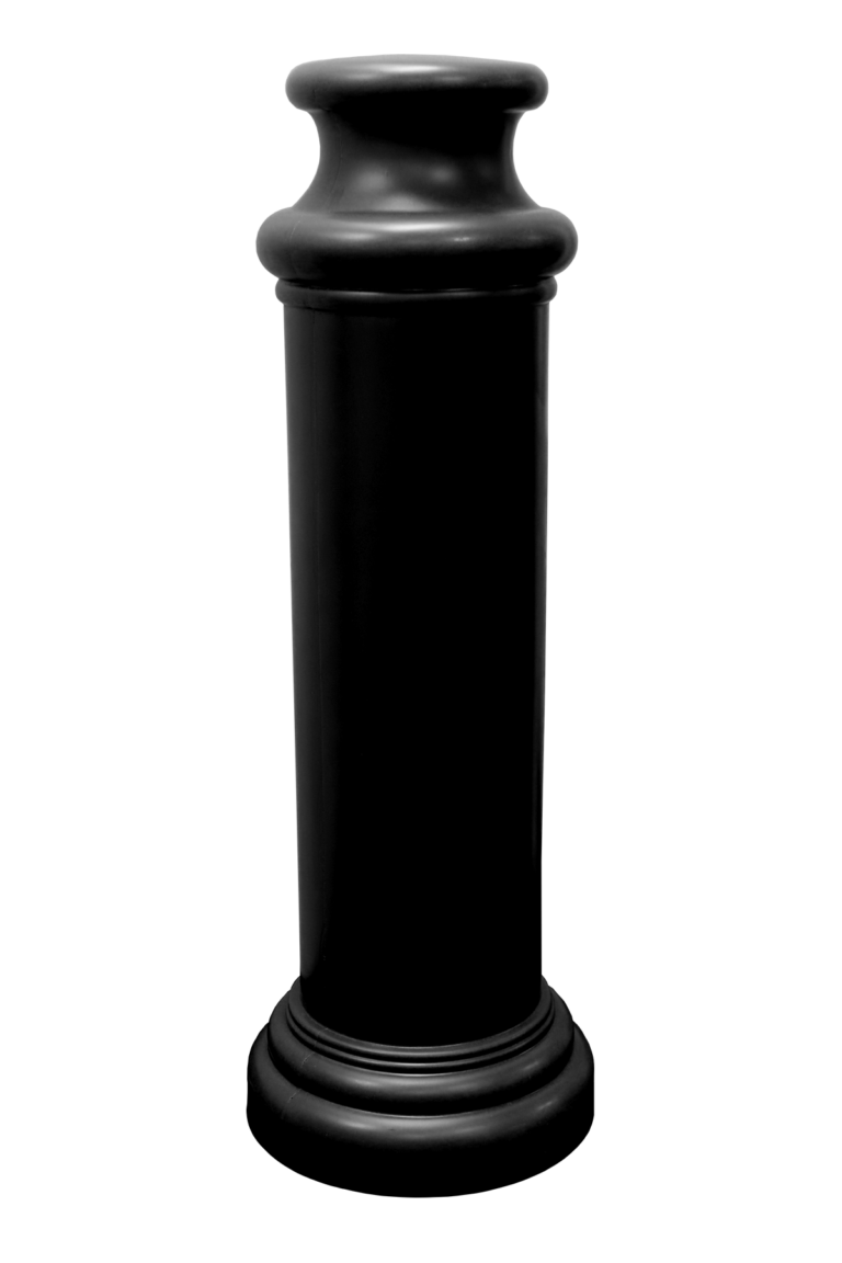 Black Pawn Decorative Bollard Cover