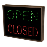 Open/closed digital signage