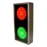 Red light/green light digital directional traffic signage