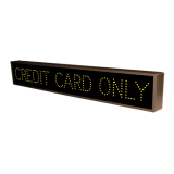 Credit Card Only digital signage