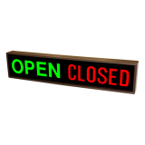 Open/Closed horizontal lighted sign