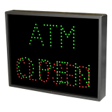 Closed/Open ATM digital signage