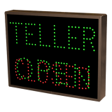Teller Open/Closed digital signage