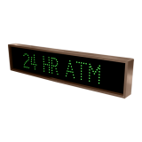 Green 24 hour ATM digital signage