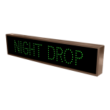 Green Night Drop digital signage