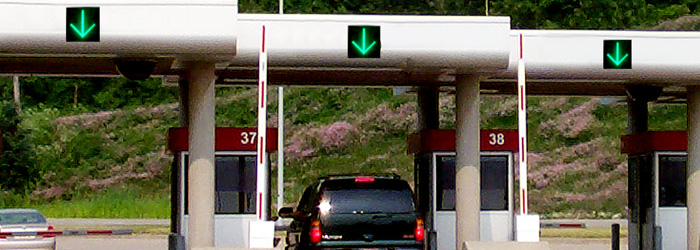 Digital parking directional drive-thru arrow signage