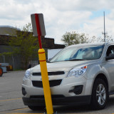 Flexpost bollard parking sign system